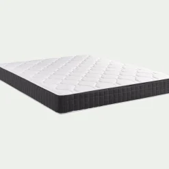 Ensemble matelas ressorts + sommier H24cm alinea 2x100x200cm - gris anthracite