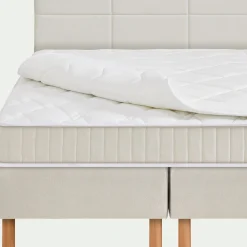 Ensemble matelas ressorts+sommier ferme Epeda H68cm 2x90x200cm - beige