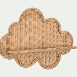 Etagère murale nuage en rotin 40x58cm - naturel