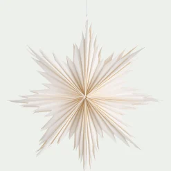 Etoile à suspendre en papier D40cm - blanc