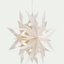 Etoile à suspendre en papier D30cm - blanc