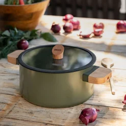 Faitout en aluminium D24cm - vert