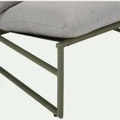 Fauteuil de jardin en aluminium - vert cèdre