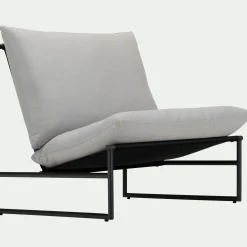 Fauteuil de jardin en aluminium - noir