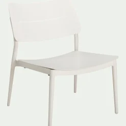 Fauteuil de jardin en aluminium - blanc