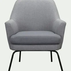 Fauteuil en tissu - gris restanque