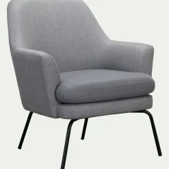 Fauteuil en tissu - gris restanque