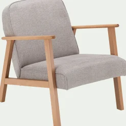 Fauteuil en tissu Loft - beige roucas