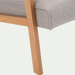 Fauteuil en tissu Loft - beige roucas