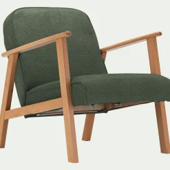 Fauteuil en tissu Loft - vert cèdre