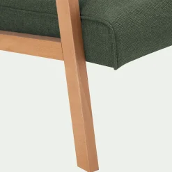 Fauteuil en tissu Loft - vert cèdre