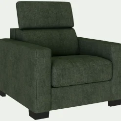 Fauteuil en tissu Monclar - vert cèdre