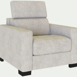 Fauteuil en tissu Monclar - beige roucas