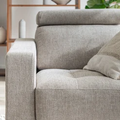 Fauteuil en tissu pop - beige