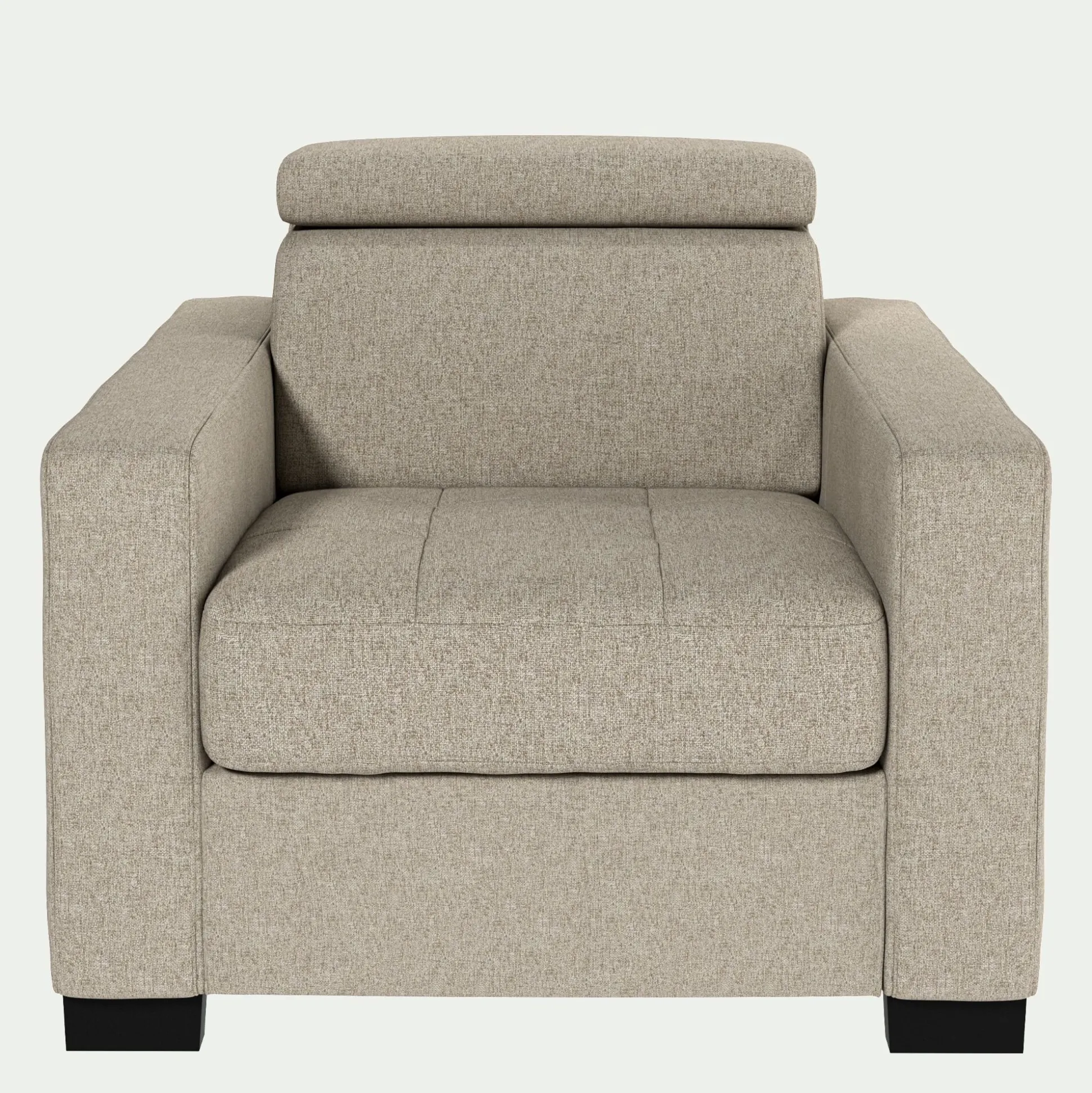 Fauteuil en tissu pop - beige