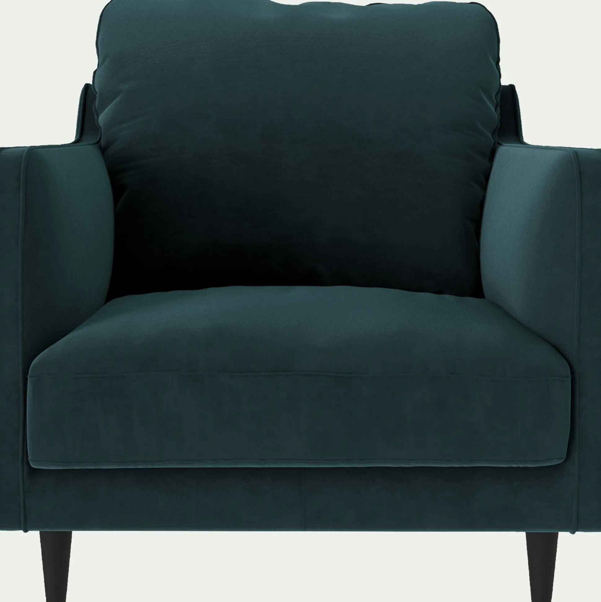 Fauteuil en tissu velvet - bleu foncé