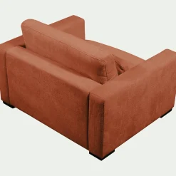 Fauteuil fixe en tissu Genesis 1,5 places - brun rustrel