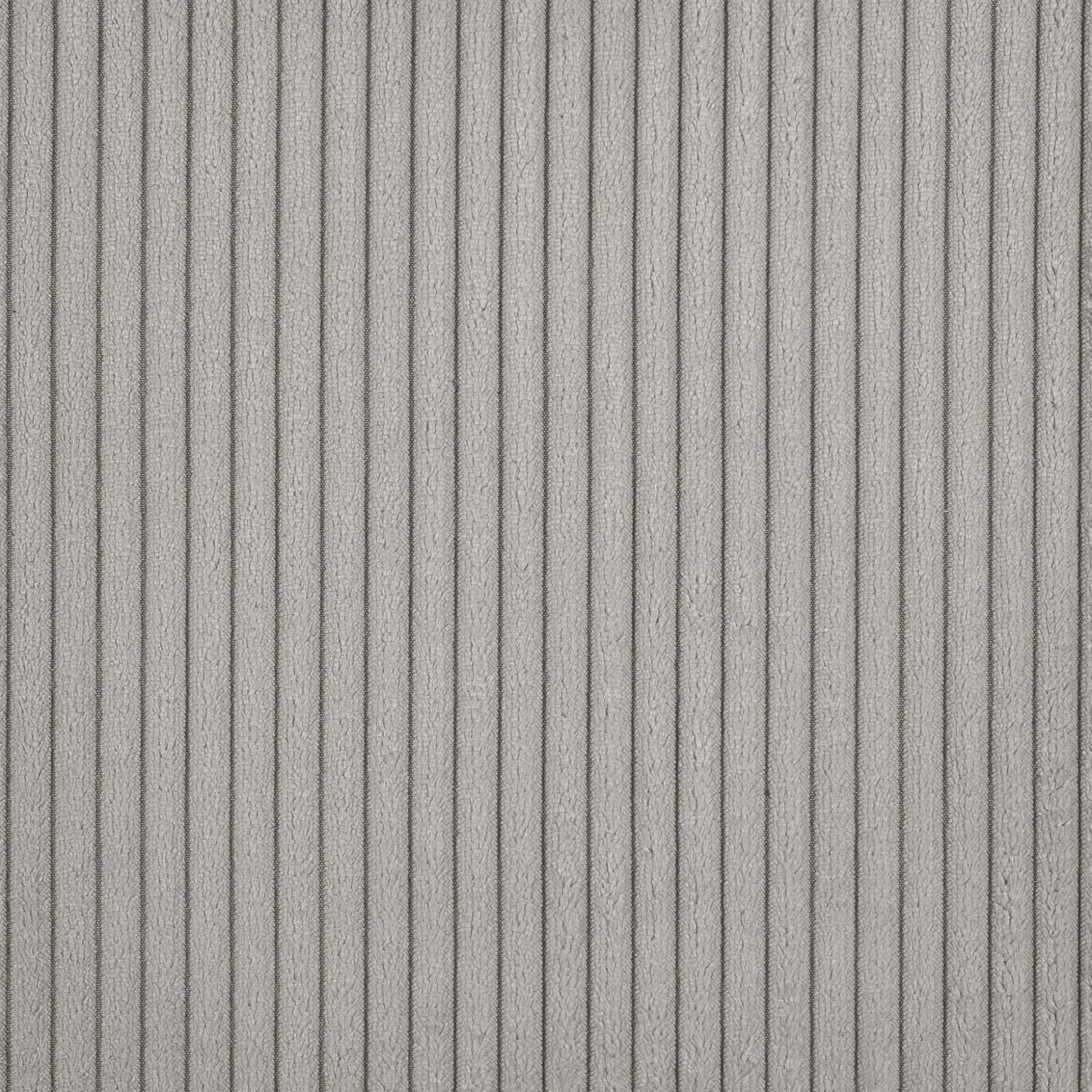 Fauteuil fixe en velours côtelé Azores - gris borie