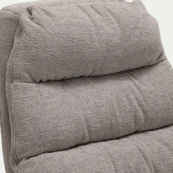 Fauteuil pivotant en tissu - taupe