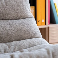 Fauteuil pivotant en tissu - taupe