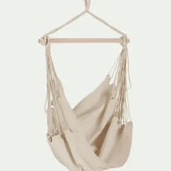 Fauteuil suspendu en polycoton - beige roucas