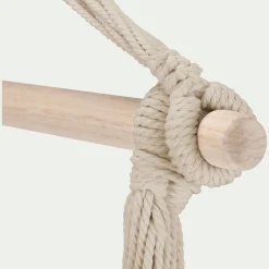 Fauteuil suspendu en polycoton - beige roucas