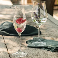 Flûte à champagne en verre 20cl - transparent