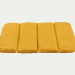 Galette de chaise indoor & outdoor en tissu déperlant - jaune argan