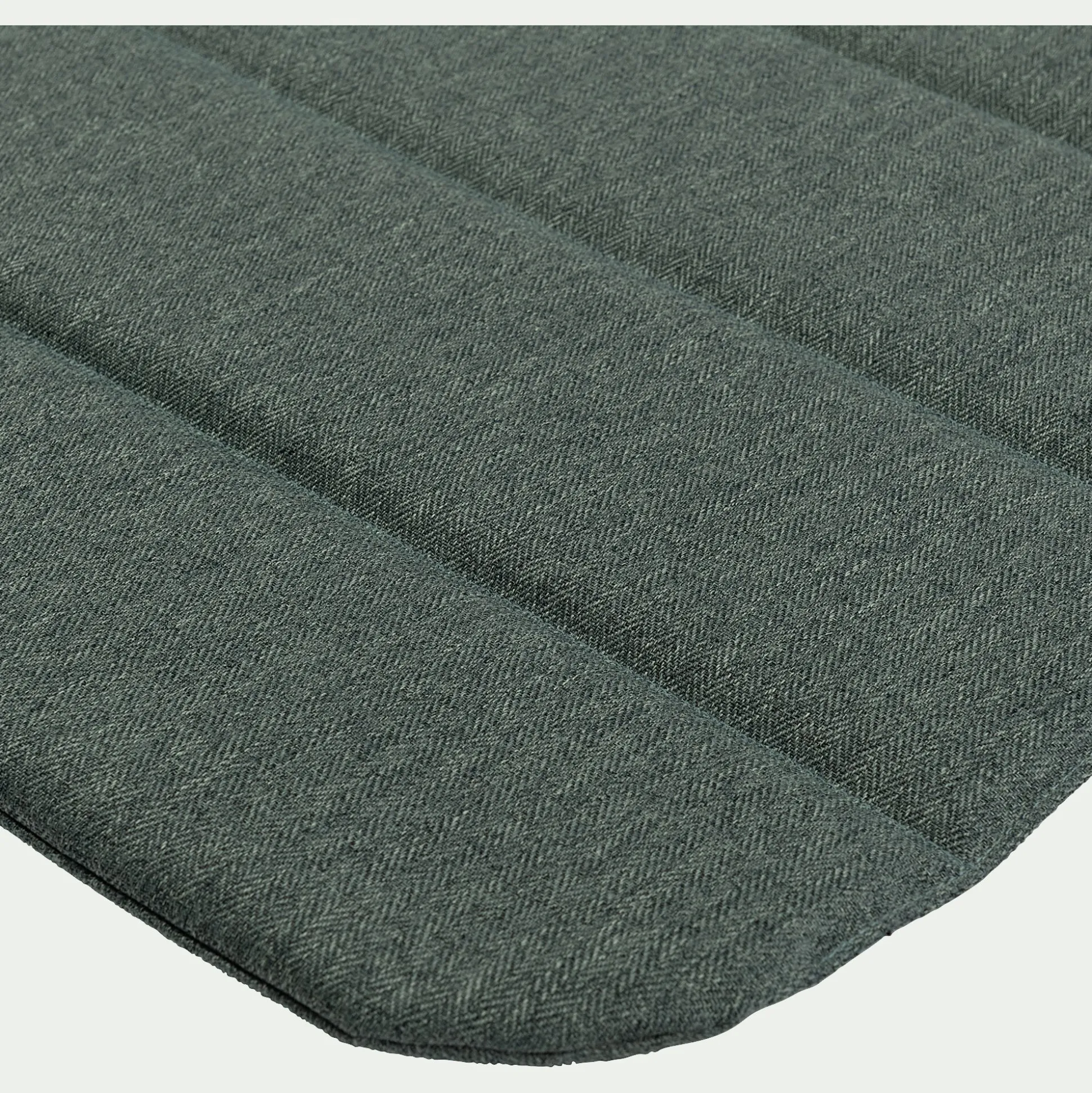 Galette de chaise indoor & outdoor en tissu déperlant - vert cèdre