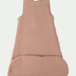 Gigoteuse évolutive en gaze de coton bio (70 à 90cm) - rose salina