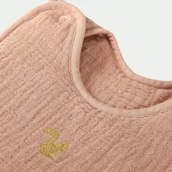 Gigoteuse évolutive en gaze de coton bio (70 à 90cm) - rose salina