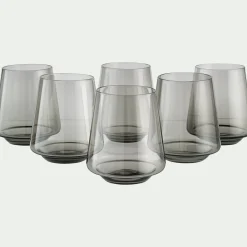 Gobelet bas en verre sodo-calcique 44cl - noir