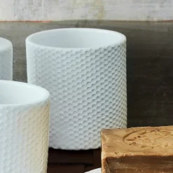 Gobelet en céramique H9,5cm - blanc ventoux