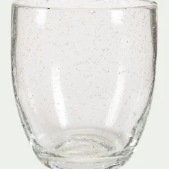 Gobelet en verre bullé 35cl - transparent