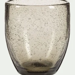 Gobelet en verre bullé 35cl - gris