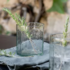 Gobelet texturé en verre 34cl - transparent