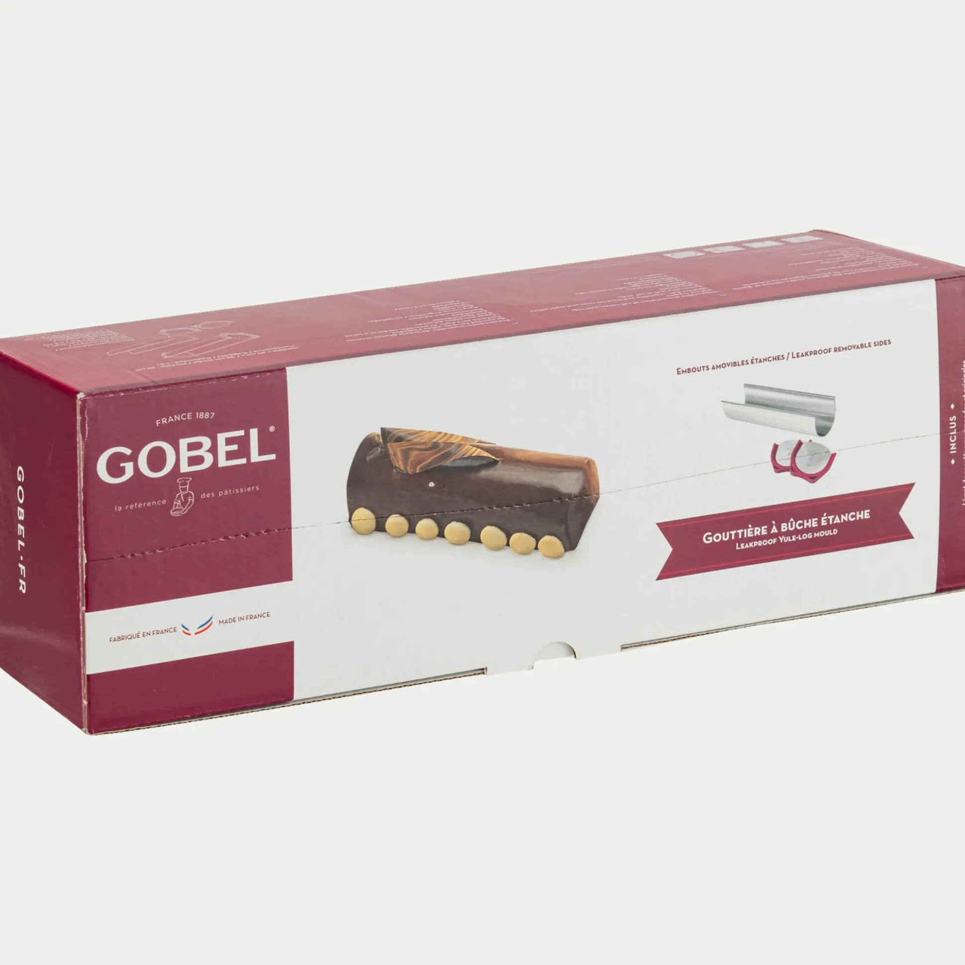 Gouttière à bûche en inox 1,5L - argenté