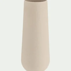 Grand vase en faïence H32cm - beige