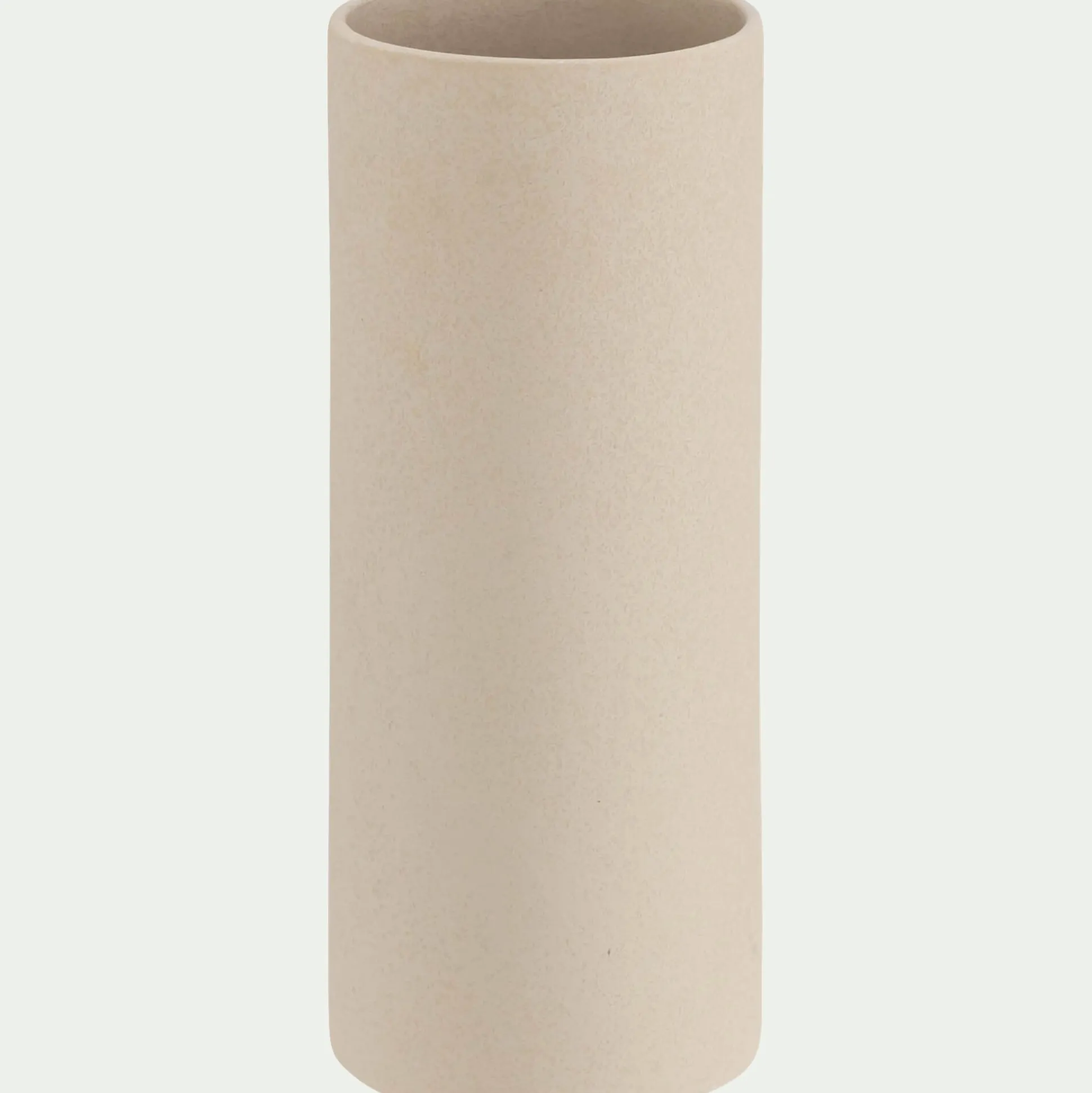Grand vase en faïence H30cm - beige
