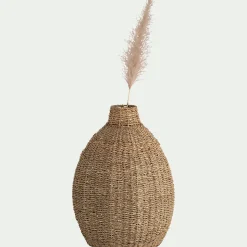 Grand vase en jonc de mer H51cm - naturel