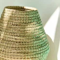 Grand vase en jonc de mer tressé H40cm - naturel