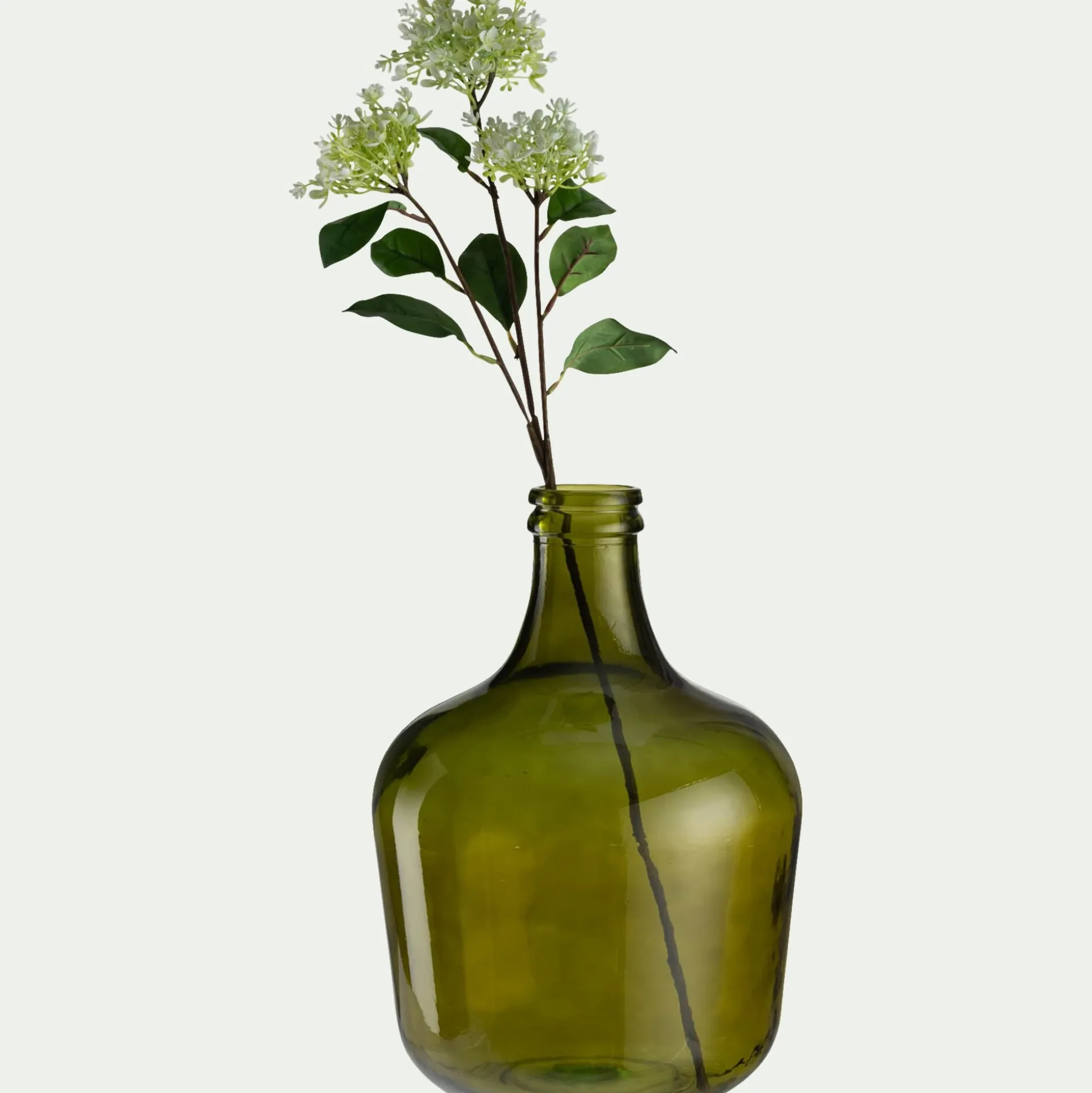 Grand vase en verre recyclé H42cm - vert