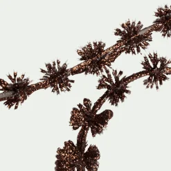 Guirlande de noël de pin marron en plastique L150cm