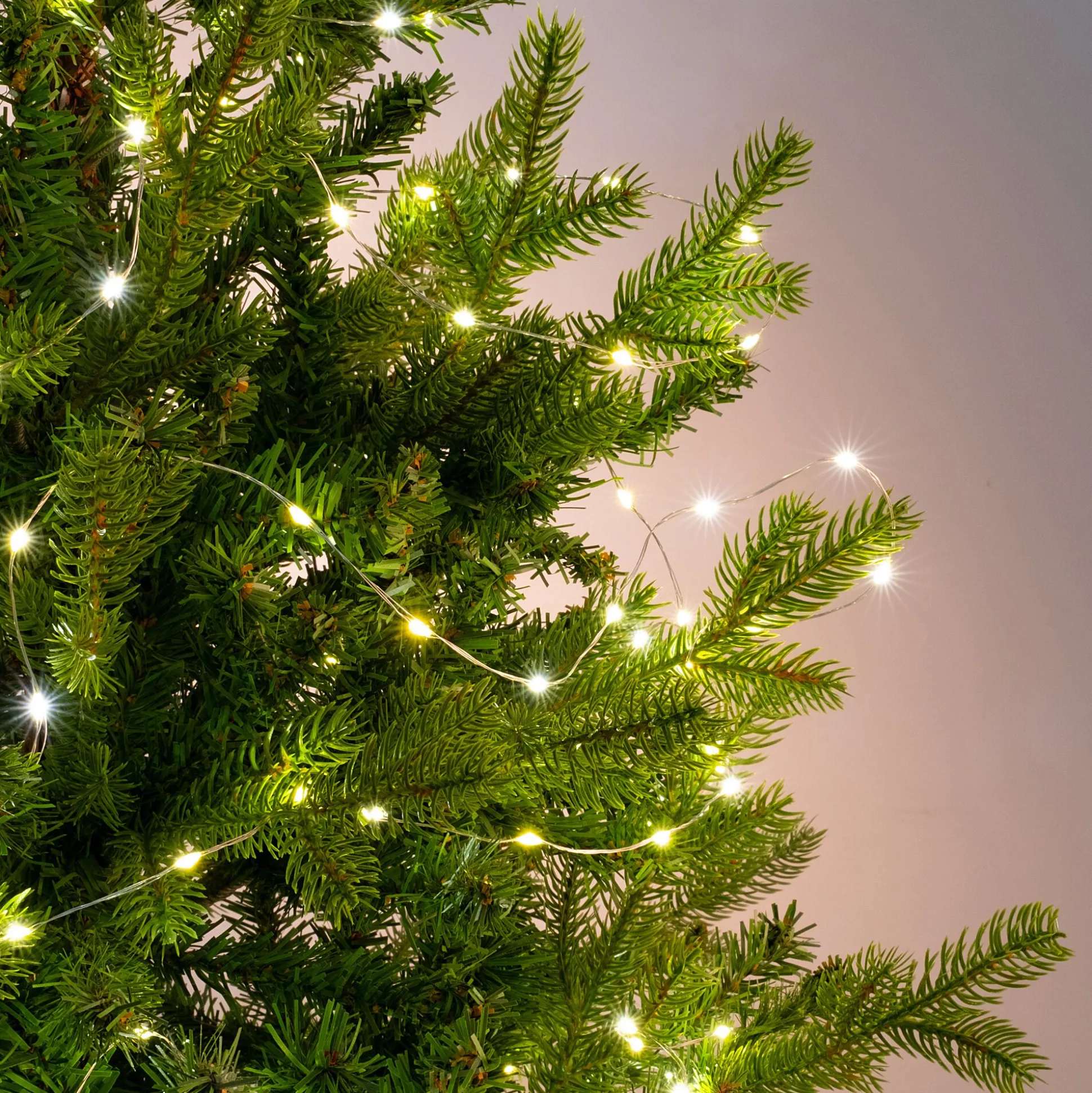 Guirlande lumineuse à gouttes L895cm - argenté