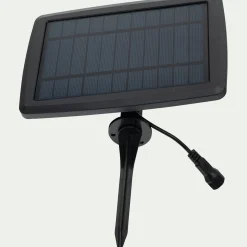 Guirlande lumineuse solaire en jute - naturel 8m