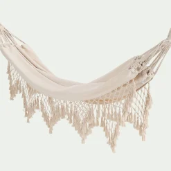 Hamac en polycoton - blanc écru