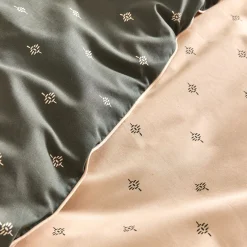 Housse de couette à motifs 240x220cm en coton - vert