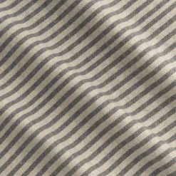 Housse de couette à rayures en flanelle de coton 240x220cm - gris