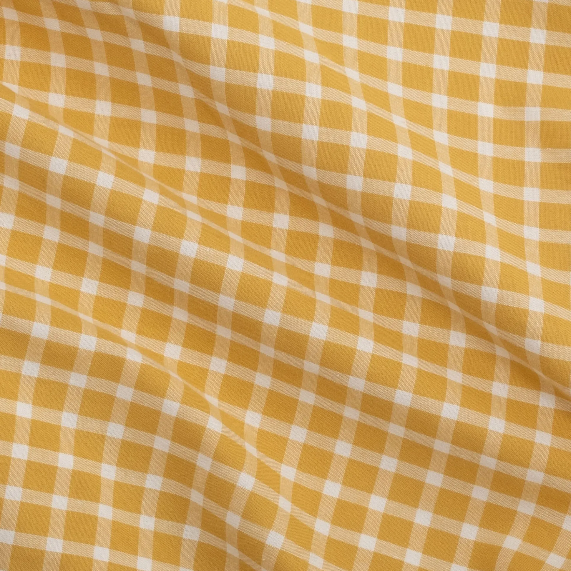 Housse de couette en coton motif carreaux 240x220cm - jaune