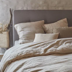 Housse de couette en lin lavé 240x220cm - beige